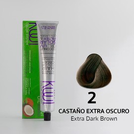 Kuul System Hair Color Cream  Kuul Tintes en crema 94 Tonos 94 Shades FUNNY COLORS Hair Dye Haircare Oil Neon Nourishing  3 oz.:_2  - Castaño Extra Oscuro/ Extra Dark Brown
