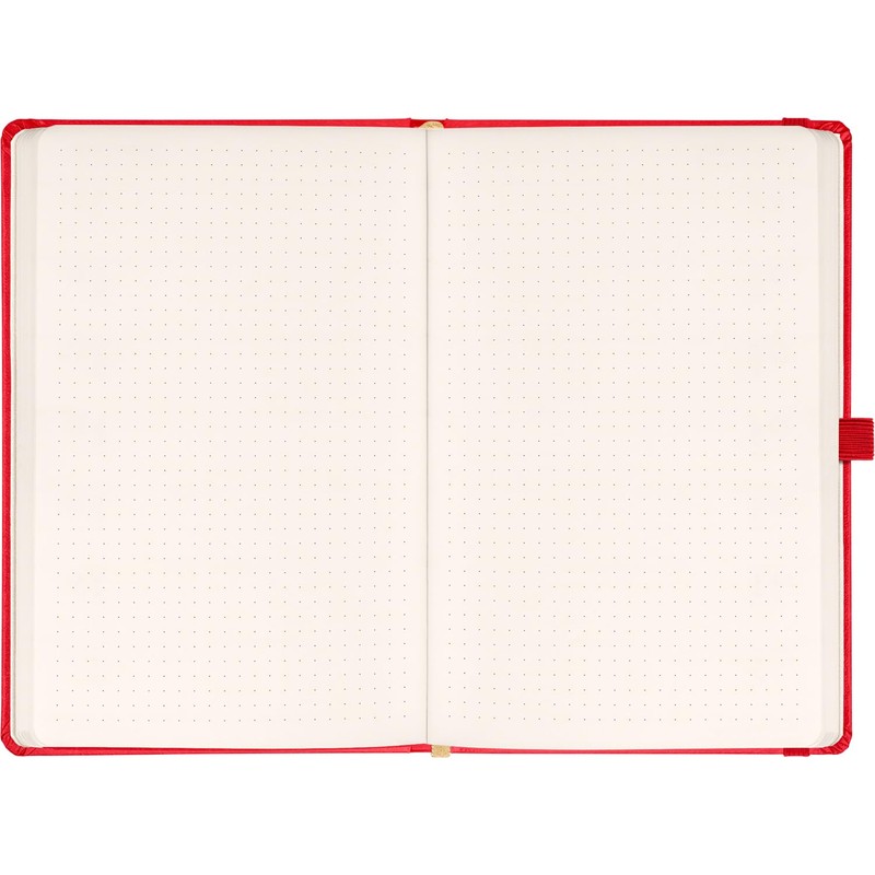 NOTIQUE Dotted Hardback Notebook, Notebook, Journal, Diary with Elastic Band