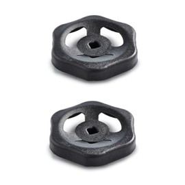 Ganter Normelemente, GN 227.6-ST-60-V6-SW Sheet Metal Hand Wheel, Valve Handle, Valve Handle, Shut-Off Valve, Diameter 60 mm, Square V6, Pack of 2