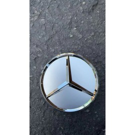 Unbranded (1vp)4PCS Mercedes  Wheel Center Caps nter Hub Cover, 76 mm four pcs  (Silver)