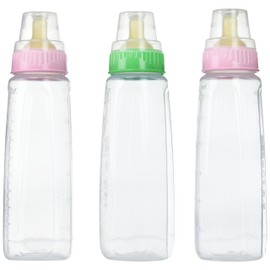 Gerber First Essential Clear View BPA Free Plastic Nurser With Latex Nipple, 9 Ounce, 3 Pack