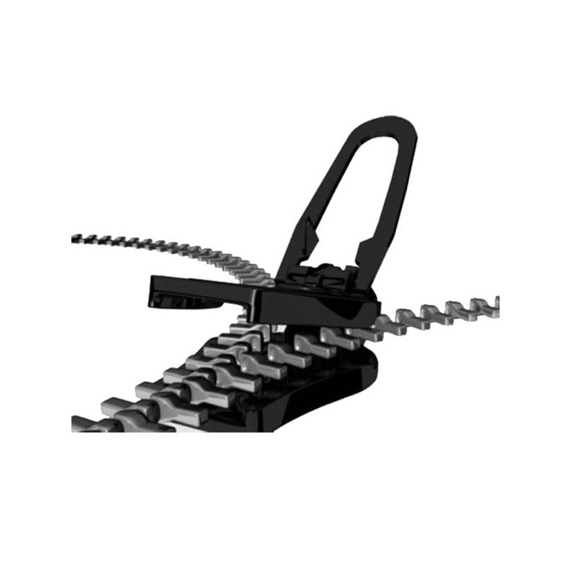 6pcs Black Universal Instant Fix Zipper Repair Kit Replacement Teeth