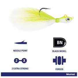Mustad BEB-3/8-BPP Big Eye Bucktail