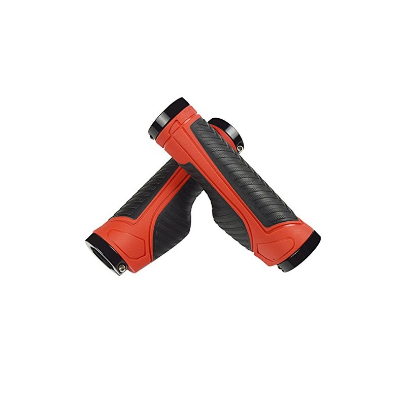 JPFASHIONING Ergonomic Lockable Bicycle Handlebar Grips Widen Holding Surface Double