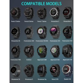 BICMICE USB Type C Ladekabel 1M für Garmin Uhr Fenix 5 5S 5X Plus 6 6S 6X Pro 7 7S 7X/Vivoactive 3 4 4S/Forerunner 45 235 245 935 945/Instinct/Approach S40 S60 S62/Vivomove/Venu Sq Ladegerät Kabel