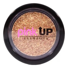 Pink Up, Glitter Compacto, Alta Adherencia, Textura Suave Sombra Gold