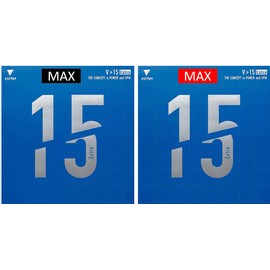 VICTAS Table Tennis Soft Rubber Back V15 Extra 020461 Black and Red Max, Set of 2 (Koki Niwa, Kazuhiro Yoshimura, Kenji Matsudaira, Tazoeki, Ryotaro Ogata, Miyu Kihara, Rubber Used)