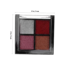 FRCOLOR 4 Color Nail Art Glitter Powder Intense Shine Nail Glitter Sequins Dip Powder Supplies Holographic Palette Home Salon