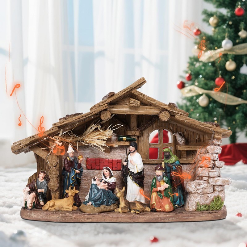 Ovewios Christmas Nativity Sets
