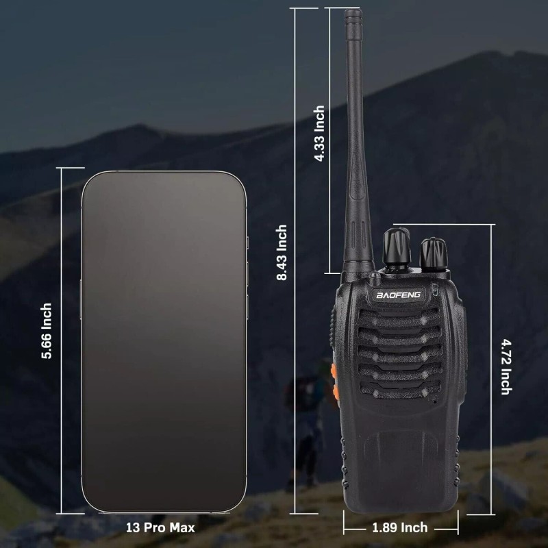 all-in-one_emporium Long Range Walkie Talkie 2 Set 50 Mile Two