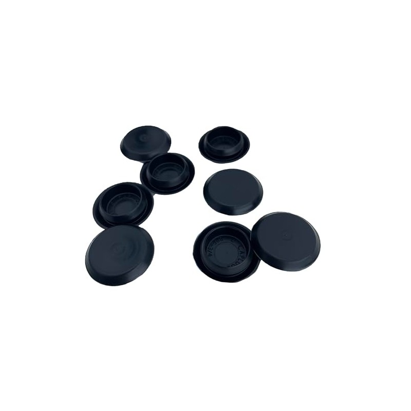 8 Pack New Flexible 3/4" Black Plastic Hole Plugs BPF-3/4