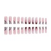 SINHOT Square Press on Nails Long Fake Nails Glossy Glue