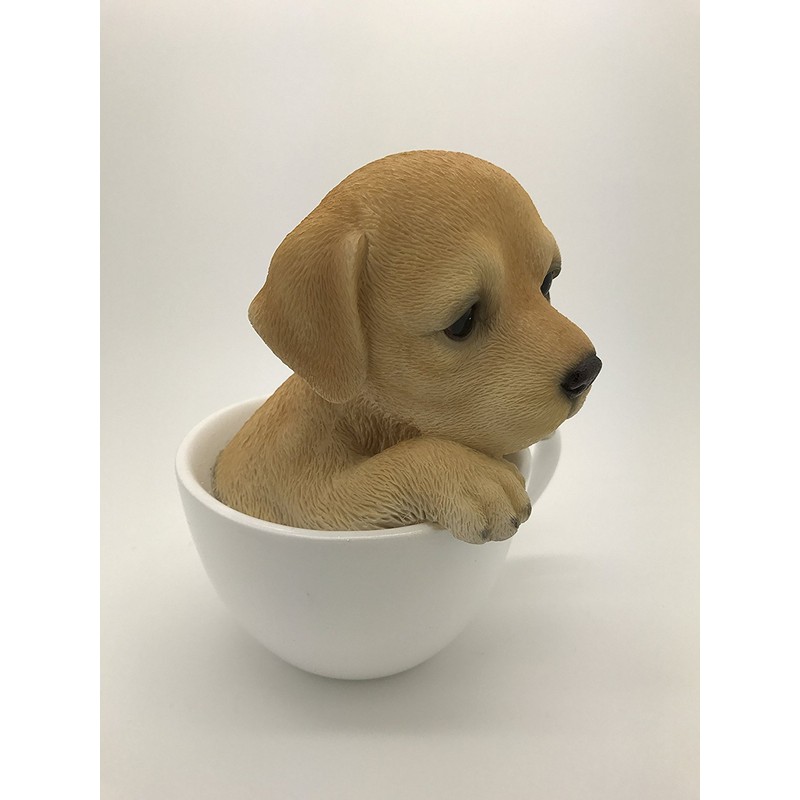 Pacific Giftware Adorable Teacup Pet Pals Puppy Collectible Figurine 5.75