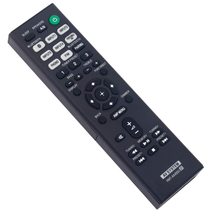 RMT-AA400U Replacement Remote Control Suitable for Sony STR-DH190 STRDH190 RT149336911