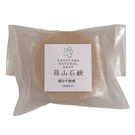 Sasayama Soap Homemade Honey Filled with Honey 3.0 oz (85 g) [Sake Kasu Honey Soap] Solid Moisturizing Face Whole Body (Made in Japan) a09