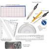 High Quality 11-Pieces Compass & Geometry Kit Math Set for