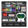 Auchq Circle Time Learning Center Pocket Chart, Heavy-Duty Kids Calendar