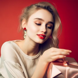 Agriajun Christmas Dangle Drop Earrings Set for Women Girls，3 Pairs Cute Fun Gingerbread Man Snowflake Xmas Santa Snowman Stud Holiday Accessories Jewelry Bulk Gift