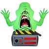 Gemmy Airblown Slimer Ghost on Ghost Trap Ghostbusters, 3.5 ft