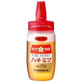 Kato Bee Garden Pure Honey with Sakura Mark, 8.8 oz (250 g)