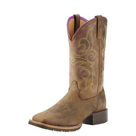 Ariat Hybrid Rancher Western Boots - Women’s Square-Toe Leather Work Boot