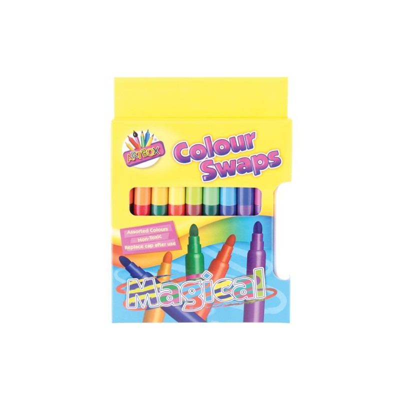 Artbox colour swap magic pens - assorted colours felt tips