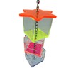 Acrylic Hexagram Multilayer Bird Biting Feeding Food Bowl Parrots Foraging