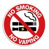 4 x 10cm No Smoking Vaping Sign Vinyl Stickers -