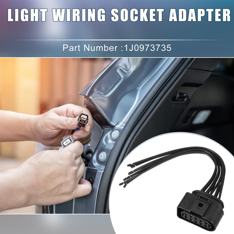 A ABSOPRO Taillight License Plate Lamp Light Wiring Socket Adapter
