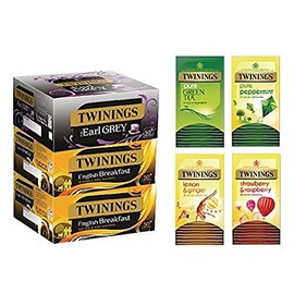 Twinings Customer Favourites Variety Pack, 6 varieties of tea, 230 individually wrapped tea bags, Black