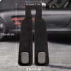 2PCS Black Car Seat Back Leather Hooks, Universal 2-in-1 Storage