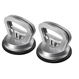 Glass Suction Cup, Aluminum Alloy Heavy Vacuum Elevator, Used for Moving Glass/Window/Ceramic Tile/Mirror/Granite, Aluminum Alloy Pull Suction Cup （2 Pieces）