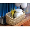 Ellinia Woven Hanging Wall Basket for Storage, Seagrass Woven Wall