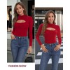 SHAPERIN Women's Mock Neck Long Sleeve Tops Cutout Front Sexy