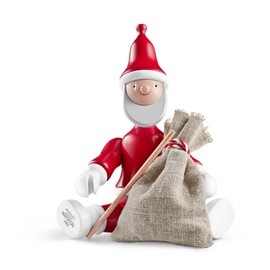 KAY BOJESEN SANTA PAINTED BEECH Santa Claus, Christmas, Decoration, Figurine, Miscellaneous Goods, Doll, Tree