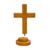 Wooden Cross Tabletop Wood Cross Standing Cross for Church Prayer