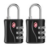 ZHEGE TSA Suitcase Locks, Luggage Locks, Padlocks, 3 Digit Locks