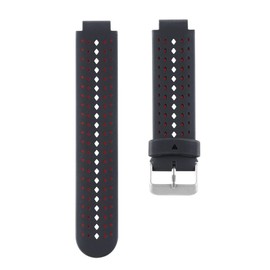 ZSZCXD Soft Silicone Replacement Watch Band for Garmin Forerunner 235/220 / 230/620 / 630/735 Smart Watch (02 Black & Red)