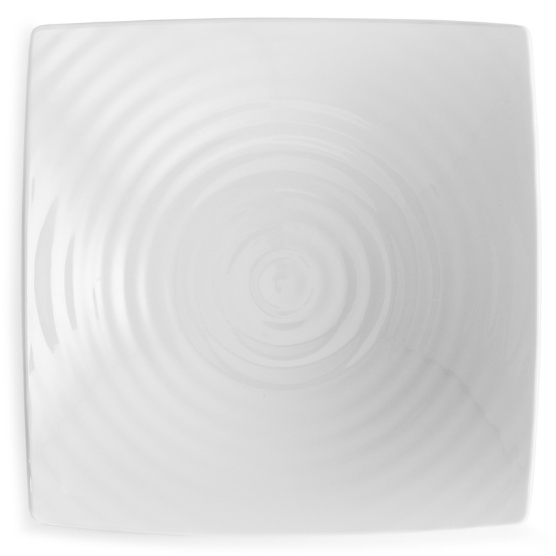 Q Squared Zen BPA-Free Melamine Serving Bowl, 12-1/2 Inches, White