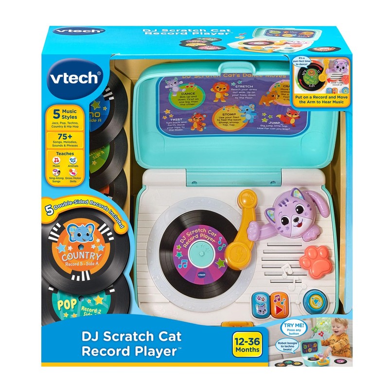 VTech DJ Scratch Cat Record Player