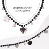 JJDreams Black Pearl Necklace with Pendant Choker Women's Gothic Punk