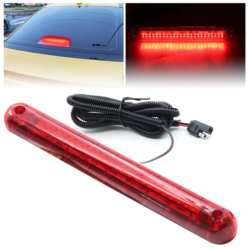 Ygmylandbb New High Mount Stop Lamp, Universal LED Brake Lamp,