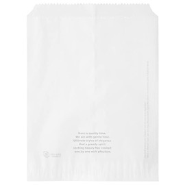 HEADS GRS-1HP Flat Bag, Made in Japan, 5.4 x 6.7 inches (13.7 x 17 cm), White, 50 Sheets