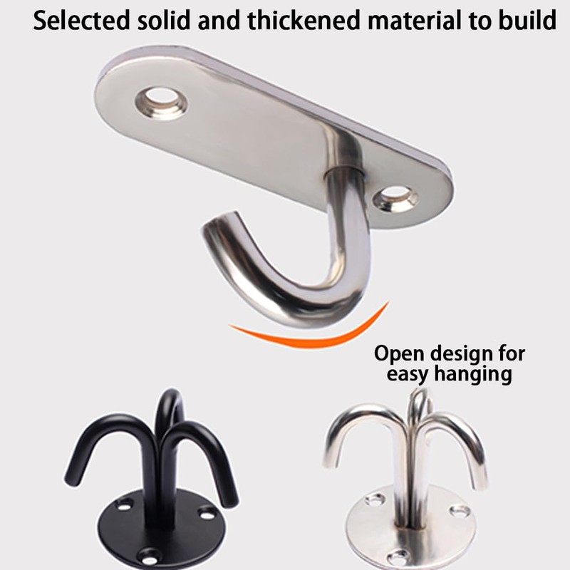 CLSSLVVBN 10pcs/Set Stainless Steel Eye Plate and Hook Set for