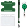 4 Piece ID Badge Set Green | Set Includes Metal