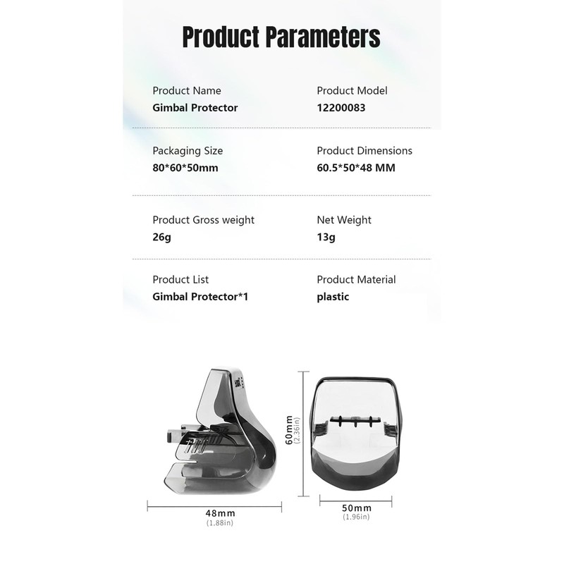 SHEAWA Gimbal Protector for DJI Flip Drone - Plastic Camera