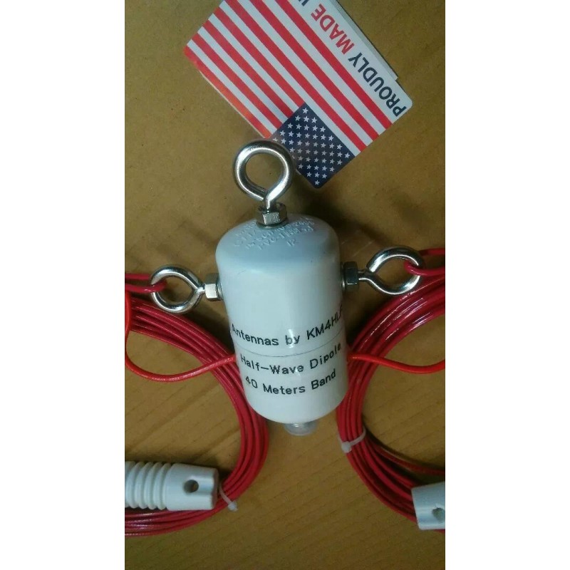 Antennas by KM4HLF HALF-WAVE DIPOLE FOR 40 METERS BAND