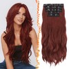 BARSDAR Auburn Clip in Hair Extensions - 20 Inch Soft