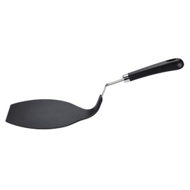 TENTA Kitchen Grip-EZ Premium Chef Series Round Flexible Large Spatula Pancake Spatula,Pancake Flipper,Egg Turner, and Omelet Spatula-Heat Resistant，Black