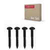 Gedotec Decorative Wrought Iron Wood Screws I Pack of 4